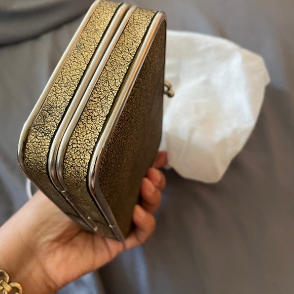 Multicolor metallic evening bag/clutch with silver hardware - Picture 4 of 7